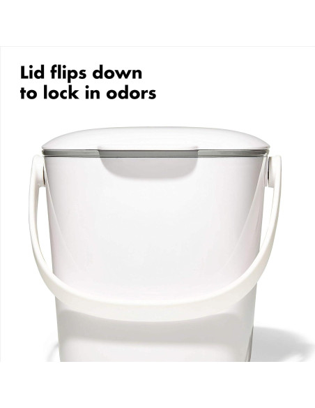 Cubo de Compostaje OXO Good Grips 2.84L Blanco