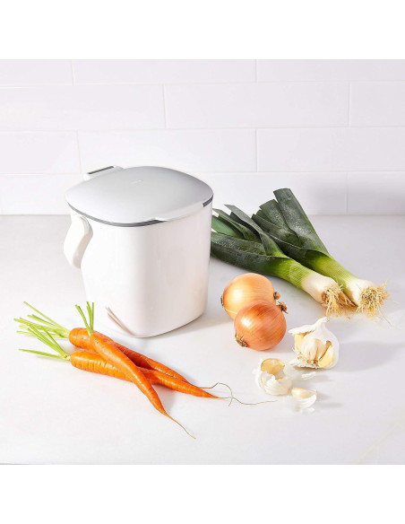 Cubo de Compostaje OXO Good Grips 2.84L Blanco