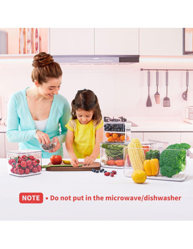 Contenedores de Almacenamiento de Frutas Elabo - 3 Piezas