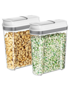 Conjunto de dispensadores de cereal herméticos MR.SIGA 1.6L