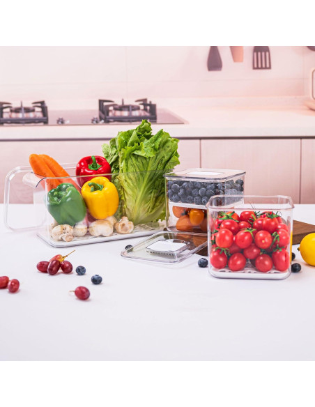 Contenedores de Almacenamiento de Frutas Elabo - 3 Piezas