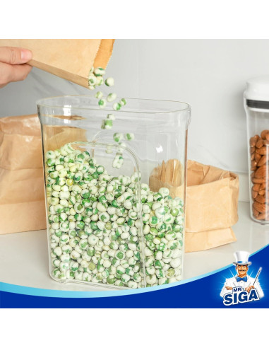 Conjunto de dispensadores de cereal herméticos MR.SIGA 1.6L