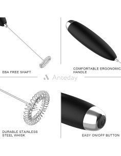 Espumador de Leche Eléctrico Anteday, 240W, Inoxidable, Negro 2