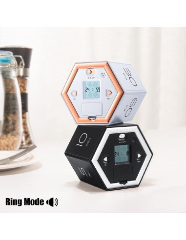 Temporizador Pomodoro YATOISUR Negro Silencioso 7.49 cm