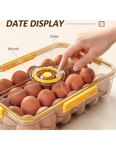 Soporte para Huevos CottonColors 24pcs - Organizador Amarillo