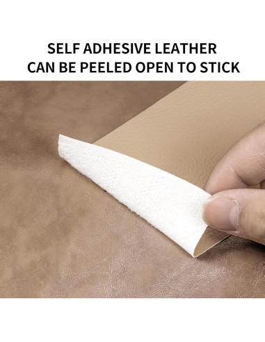 Cinta de Reparación de Cuero Beige 7.6 x 155 cm Autoadhesiva