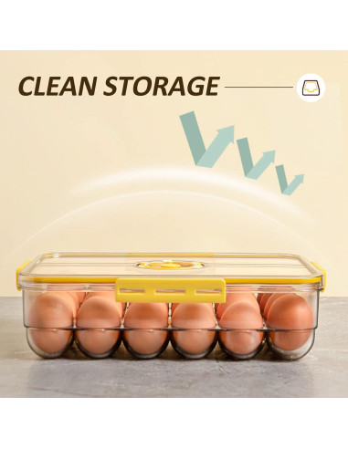 Soporte para Huevos CottonColors 24pcs - Organizador Amarillo