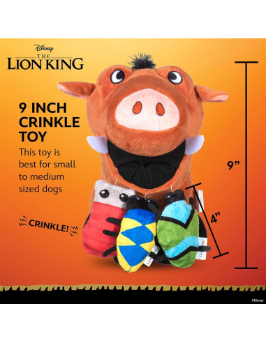 Juguete para Perros Disney Pumbaa Burrow 22.86 cm con Sonido