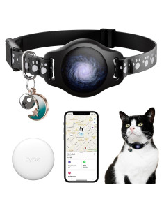 Collar para Gato con Rastreador Airtag Typecase Negro 20-30 cm