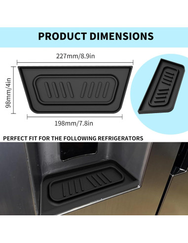 Bandejas de Goteo para Refrigeradores Samsung 22.86x5.08cm