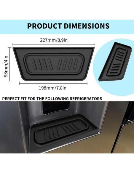 Bandejas de Goteo para Refrigeradores Samsung 22.86x5.08cm