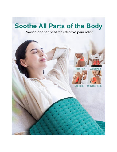 Almohadilla Calefactora Juena 30x60 cm 6 Niveles Calor