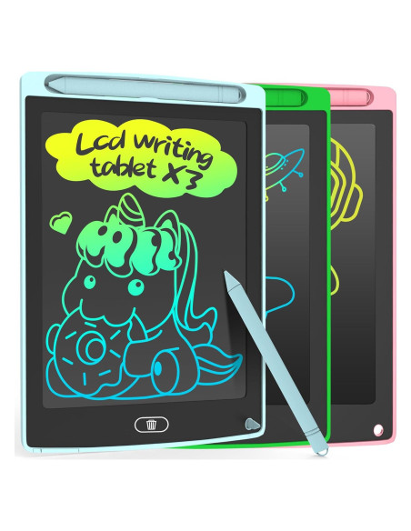 Paquete de 3 Tabletas de Escritura LCD LEYAOYAO para Niños