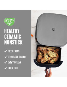 Freidora Eléctrica GreenLife 5.3L Antiadherente Digital 2