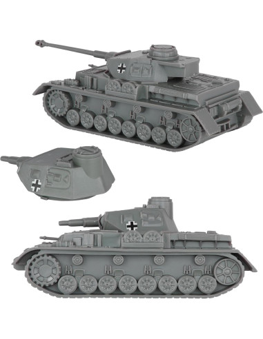 Tanque Panzer IV Alemán WW2 BMC 1:38 Gris Carbón