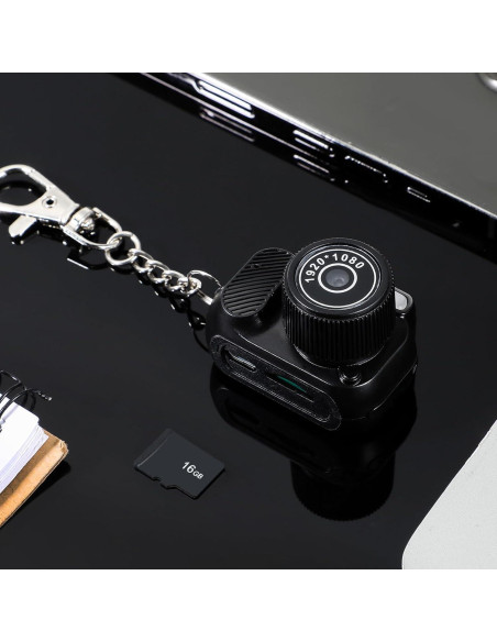 Cámara Mini de Llavero Relaxweex 1080p 16GB Compacta