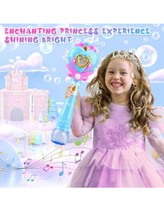 Varita de Burbuja Princesa Beria con Música y Luces - Azul 2