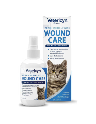 Spray Vetericyn Plus para Cuidado de Heridas de Gato 85 ml