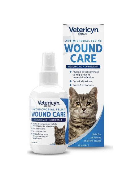 Spray Vetericyn Plus para Cuidado de Heridas de Gato 85 ml