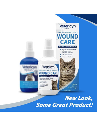 Spray Vetericyn Plus para Cuidado de Heridas de Gato 85 ml