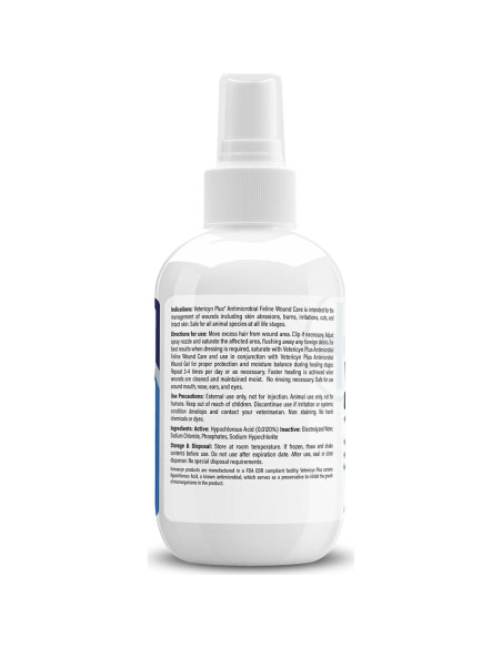Spray Vetericyn Plus para Cuidado de Heridas de Gato 85 ml