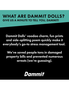 Muñeca Dammit Aleatoria - Alivio del Estrés - Regalo Divertido 2