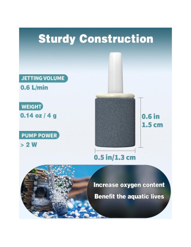 Difusor de Burbuja Pawfly 1.5 cm para Acuarios - Paquete de 12