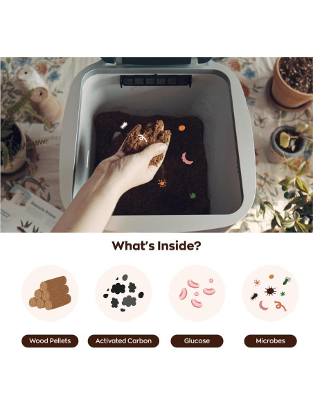 Compostador Eléctrico Reencle Prime 14L Sin Olores 1kg/día