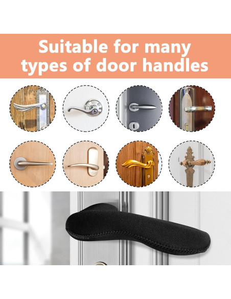 Cubiertas de Manijas de Puerta Moonoom - 4 Piezas Antiescaldante