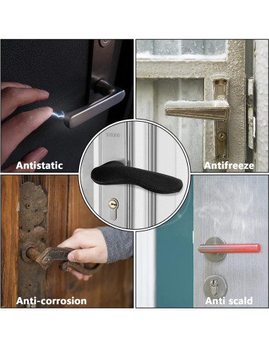 Cubiertas de Manijas de Puerta Moonoom - 4 Piezas Antiescaldante