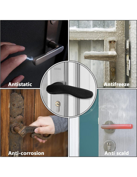 Cubiertas de Manijas de Puerta Moonoom - 4 Piezas Antiescaldante