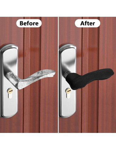 Cubiertas de Manijas de Puerta Moonoom - 4 Piezas Antiescaldante