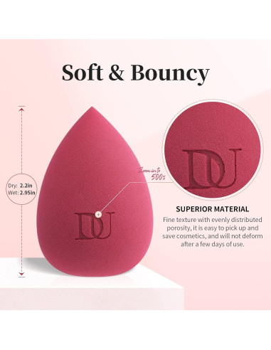 Esponja de Maquillaje DUcare Vegana para Polvo y Líquido