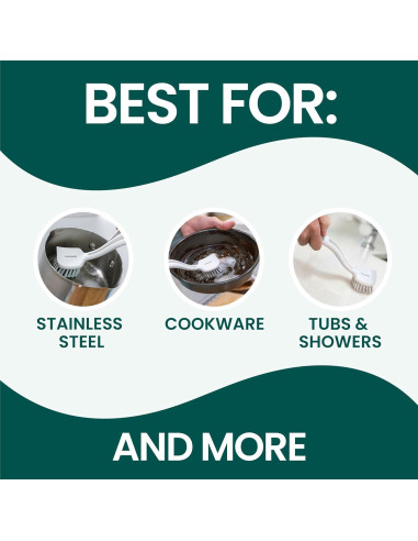 Cepillos de Limpieza Scotch-Brite para Ollas y Sartenes - 4 Unidades