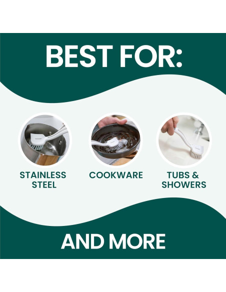 Cepillos de Limpieza Scotch-Brite para Ollas y Sartenes - 4 Unidades