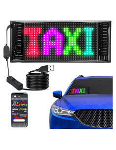 Cartel LED SanLank 17x7 cm Control Bluetooth Multicolor