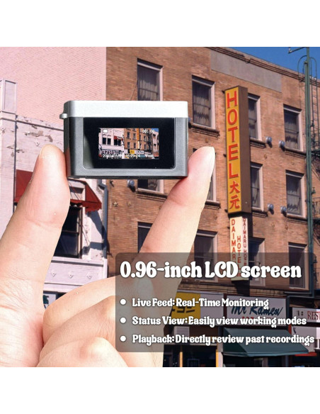 Mini Cámara Digital Retro Sheawasy GLX2 32GB Negra