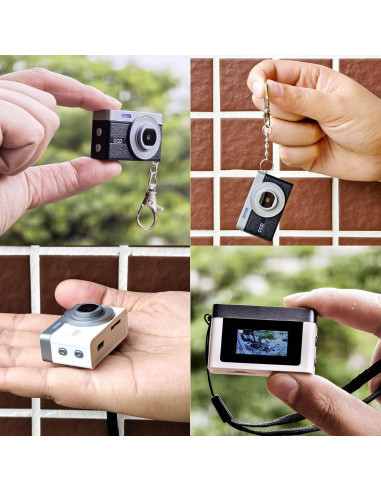 Mini Cámara Digital Retro Sheawasy GLX2 32GB Negra