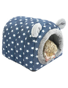 Cueva Nido Escondite para Erizos YUANST - 18x17x14 cm Azul