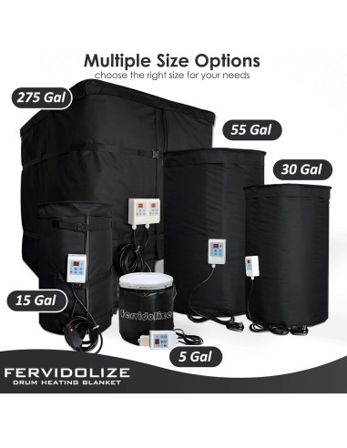 Calentador de Tambor Aislado JIUZAN 350W 120V 5 Galones
