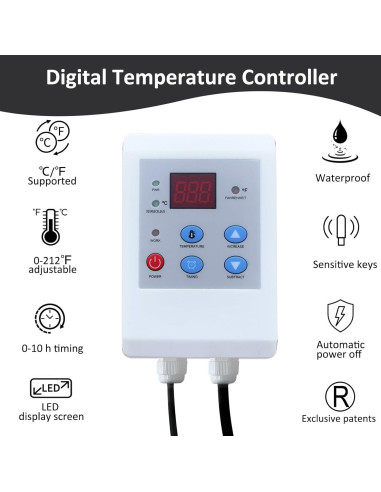 Calentador de Tambor Aislado JIUZAN 350W 120V 5 Galones