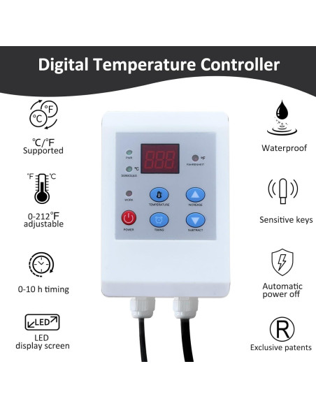 Calentador de Tambor Aislado JIUZAN 350W 120V 5 Galones
