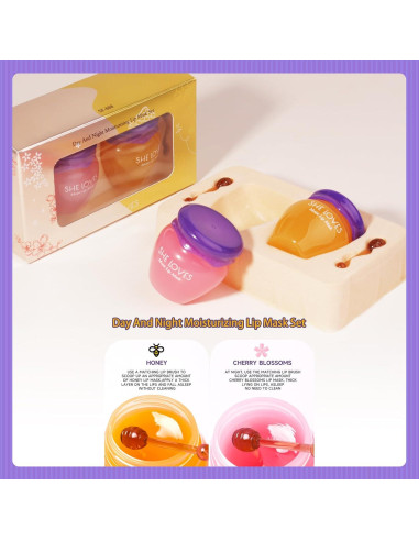 Mascarilla Labial de Miel Nocturna Tiejdhr - Hidratante 90g