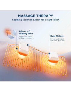 Almohadilla Térmica con Vibración Bedsure 12x24" Gris Oscuro 2