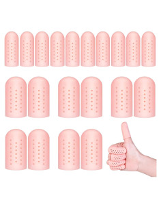Protectores de Dedos de Silicona Tondiamo - 20 Piezas Transpirables