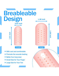 Protectores de Dedos de Silicona Tondiamo - 20 Piezas Transpirables 2
