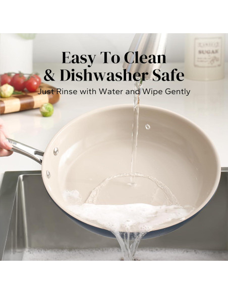 Sartén Antiadherente de Cerámica Redchef 20.32 cm Azul