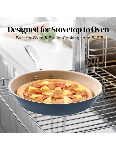 Sartén Antiadherente de Cerámica Redchef 20.32 cm Azul