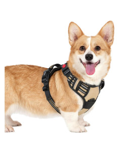 Arnés para Perros Rabbitgoo Pequeño Beige Ajustable Sin Tirones