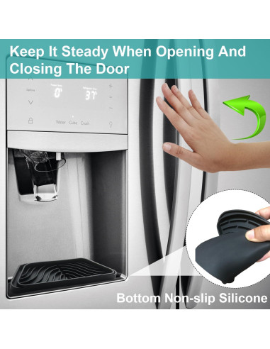 Bandeja de Goteo de Silicona FARIRICAJON 2 Piezas 20.8x7.9cm